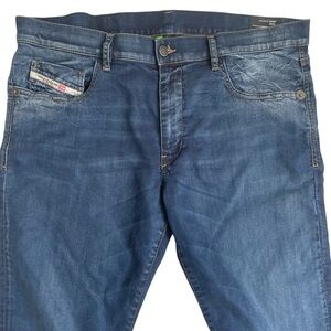 Diesel D Strukt Jogg Jeans Mens 38X34 Stretch Slim Tapered Wash 069WS